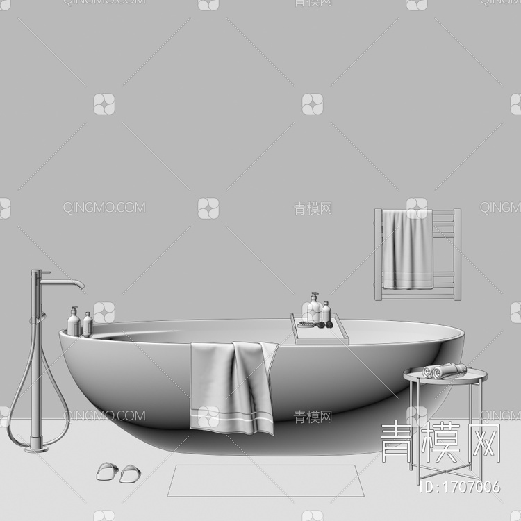 GROHE 浴缸3D模型下载【ID:1707006】
