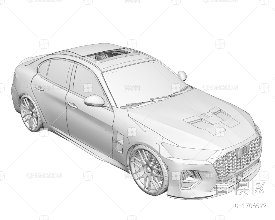 汽车3D模型下载【ID:1706592】