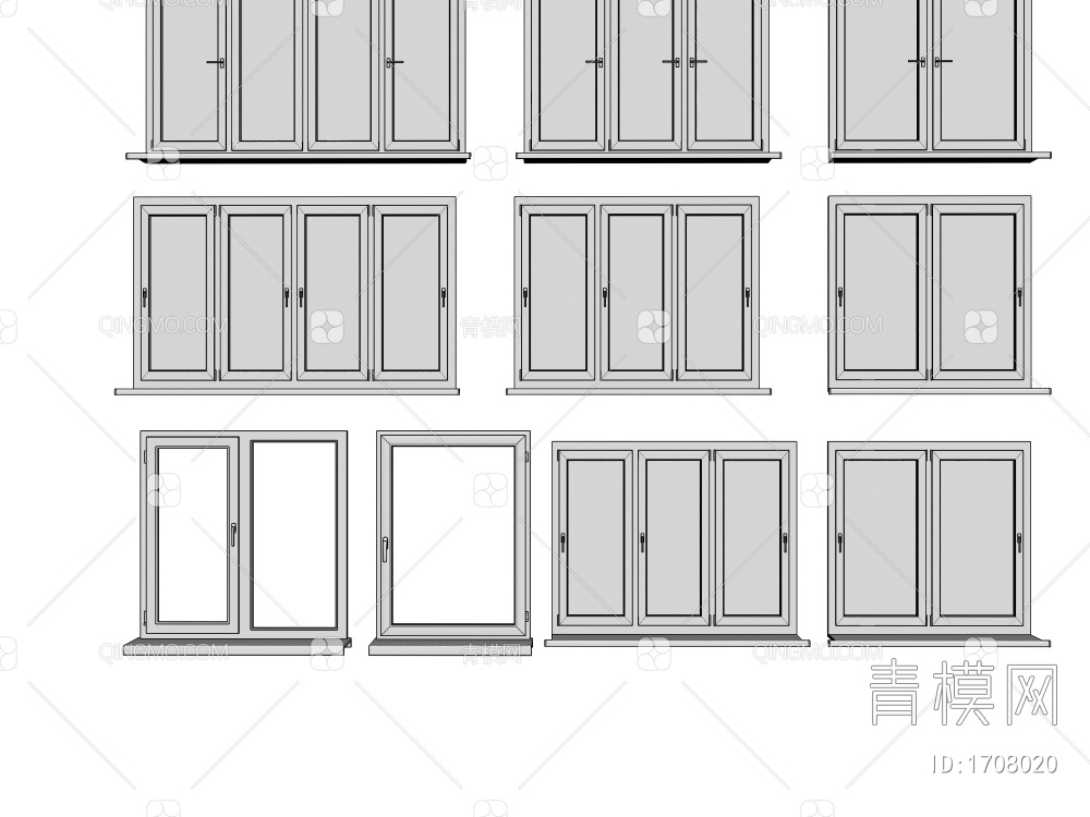 窗户3D模型下载【ID:1708020】