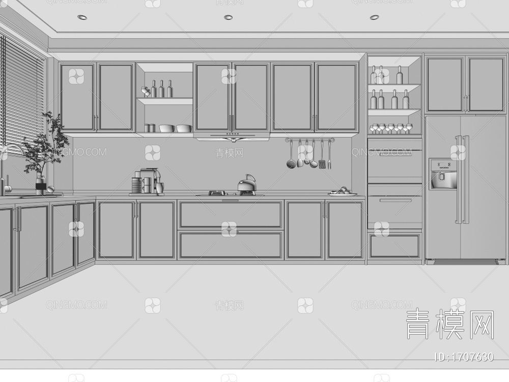厨房3D模型下载【ID:1707630】