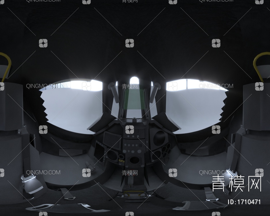 F117隐形攻击机轰炸机3D模型下载【ID:1710471】