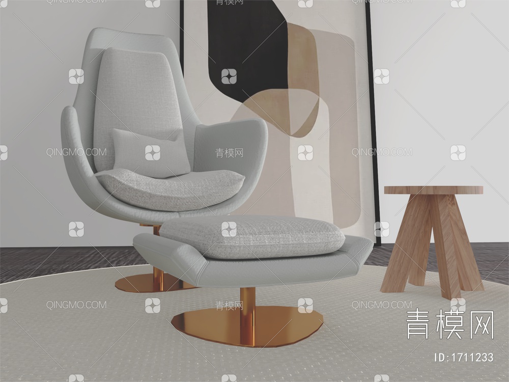 担任沙发座椅办公椅3D模型下载【ID:1711233】