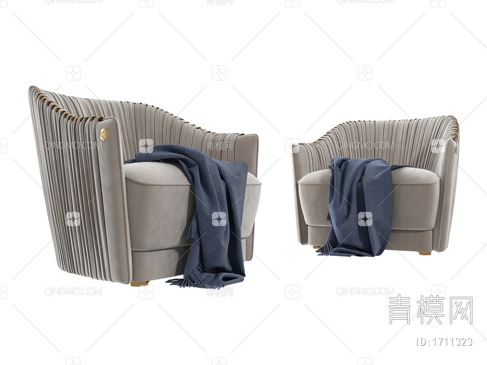 休闲椅3D模型下载【ID:1711323】