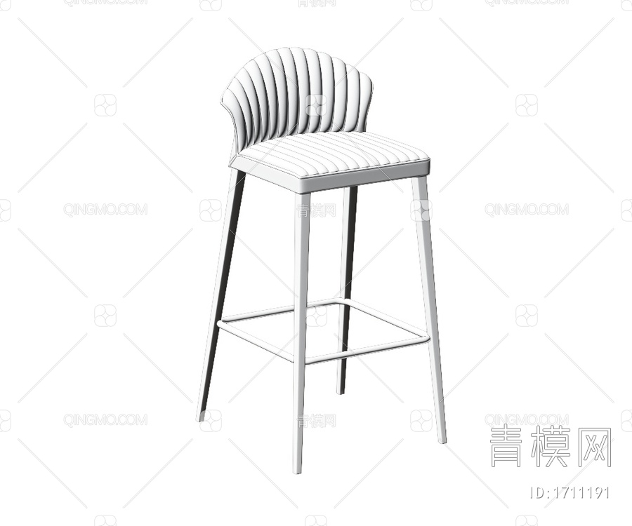 吧椅3D模型下载【ID:1711191】