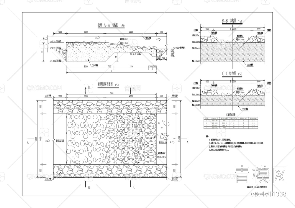 马溪河重点河段清升段综合治理工程施工图【ID:1711338】