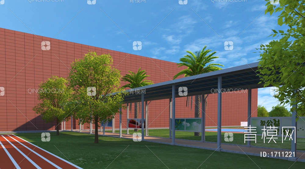 学校3D模型下载【ID:1711221】