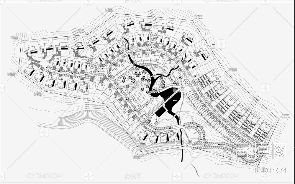 小区规划景观平面图【ID:1714674】