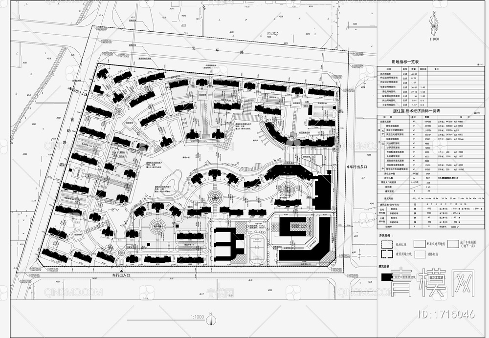 小区规划景观平面图【ID:1715046】