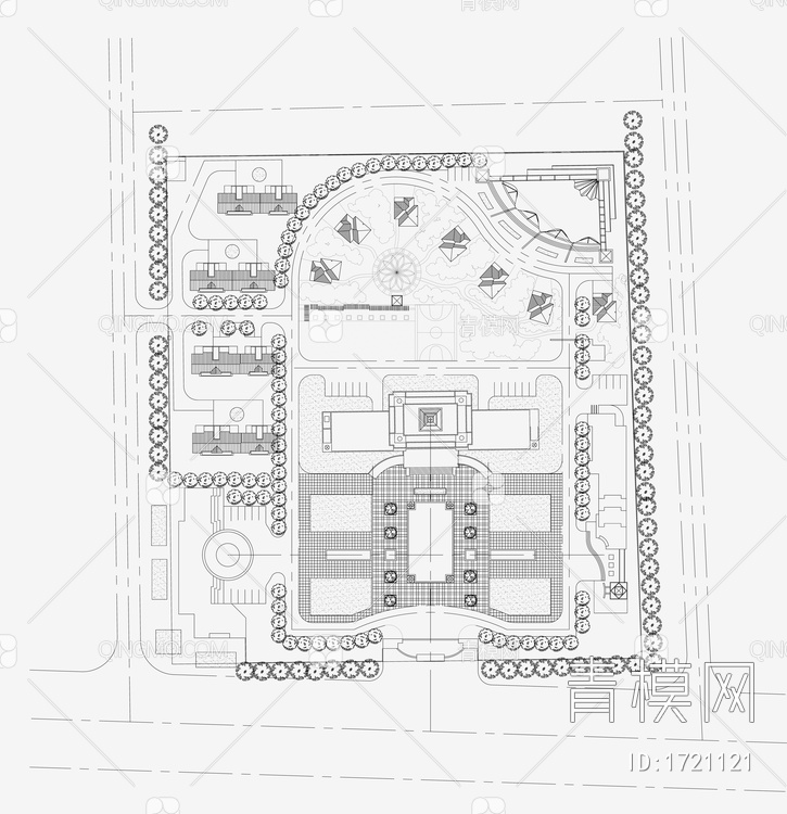 小区规划景观平面图【ID:1721121】