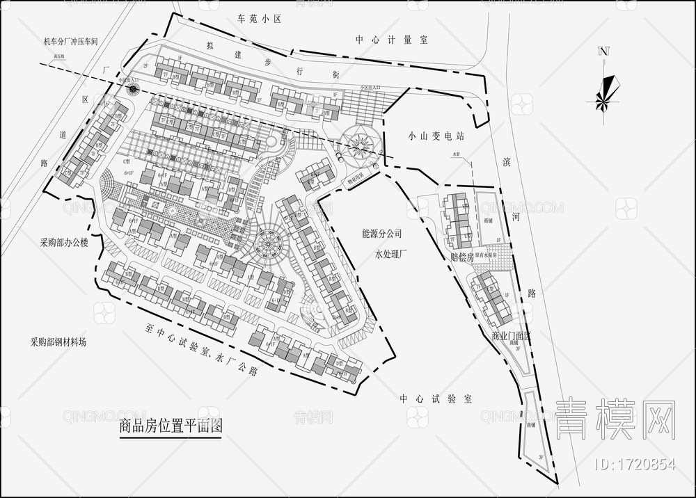 小区规划景观平面图【ID:1720854】