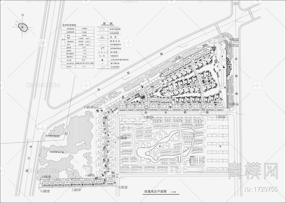 小区规划景观平面图【ID:1720755】