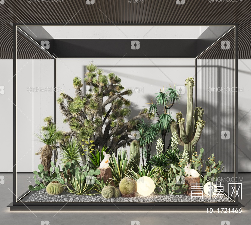 沙生植物景观3D模型下载【ID:1721466】