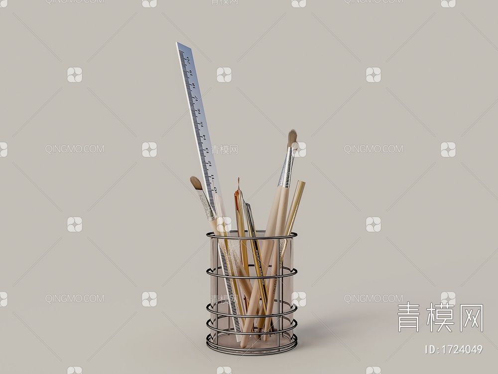家居生活用品摆件笔筒3D模型下载【ID:1724049】