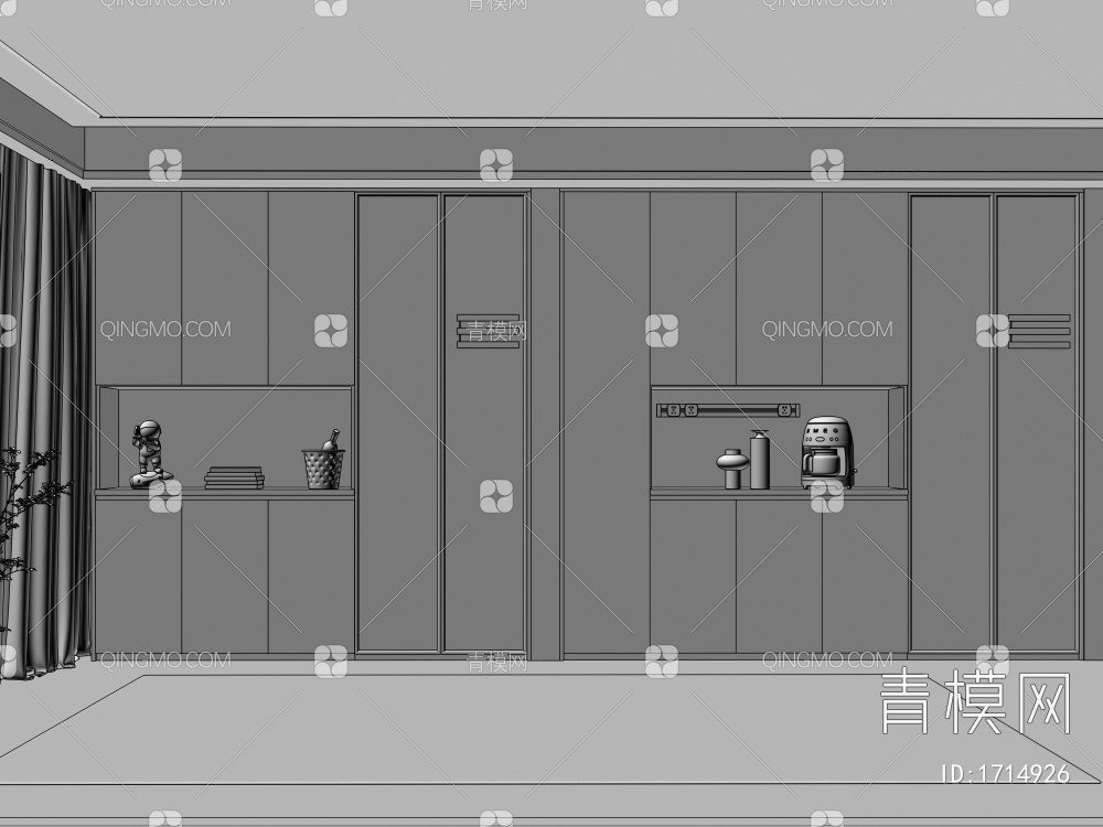 酒柜3D模型下载【ID:1714926】