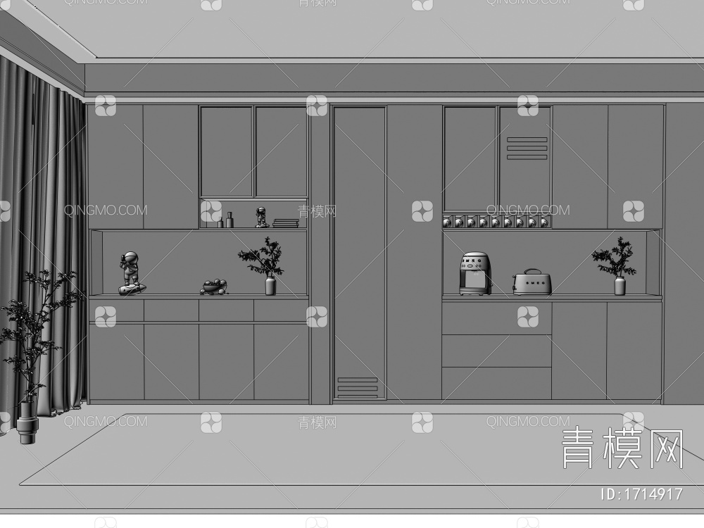 酒柜3D模型下载【ID:1714917】