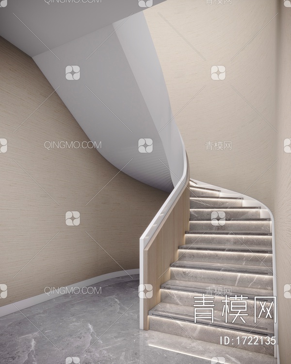 楼梯3D模型下载【ID:1722135】
