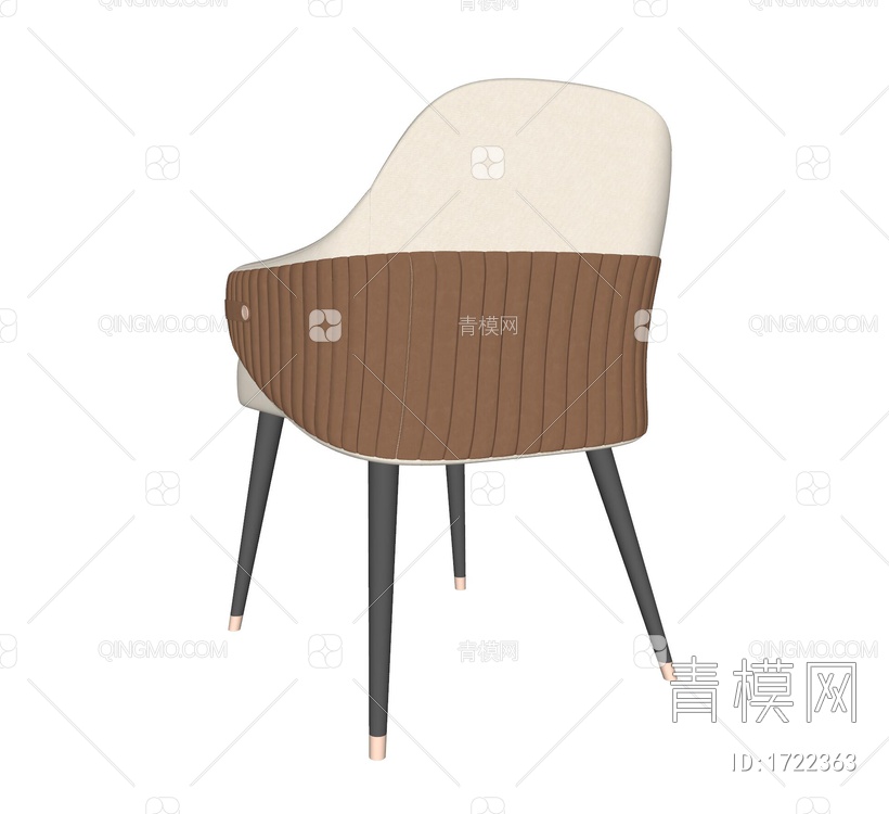 餐椅  单椅SU模型下载【ID:1722363】