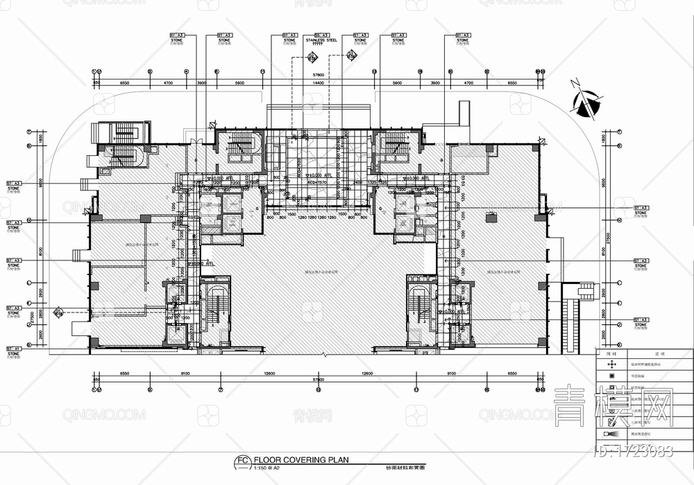 公寓大堂及走道施工图+效果图 公区 大厅 接待大厅 电梯厅【ID:1723083】