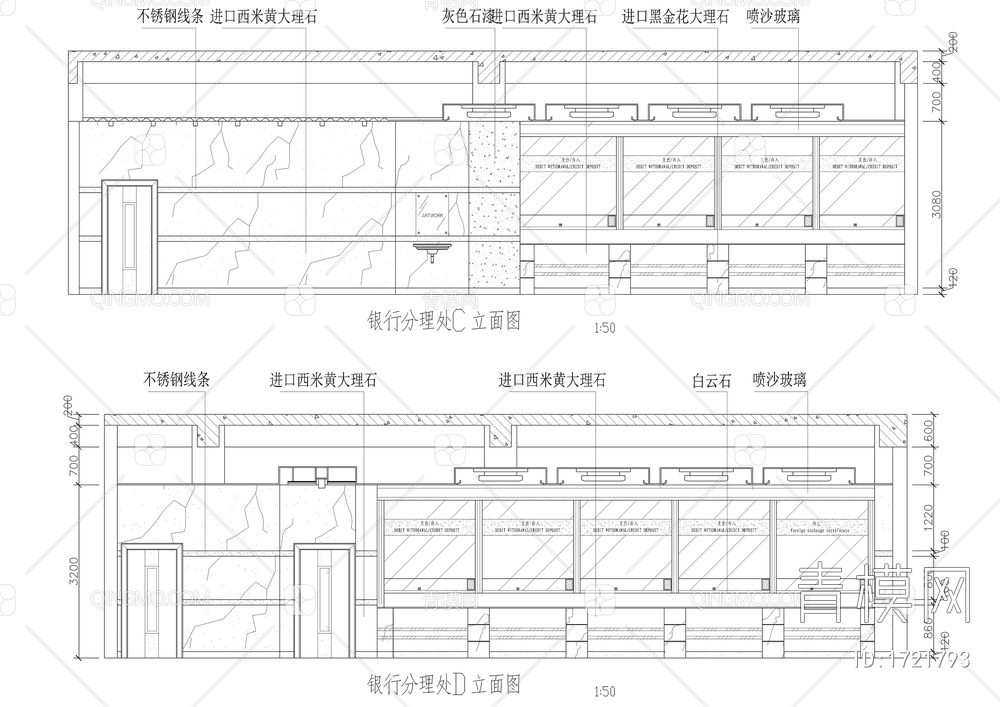 宾馆整套室内装修图【ID:1721793】