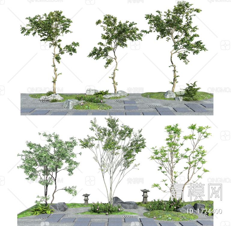 景观树SU模型下载【ID:1724400】