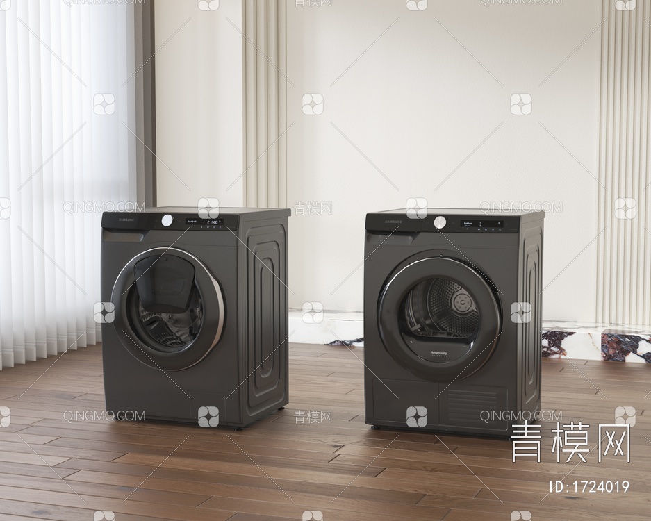 智能洗衣机3D模型下载【ID:1724019】