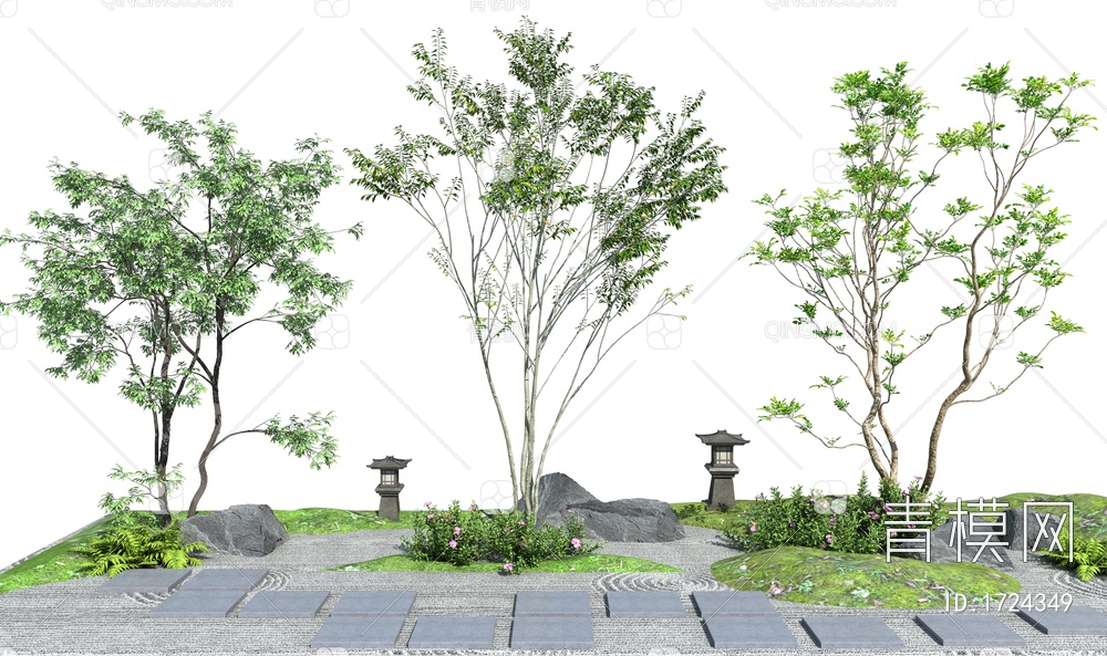 景观树3D模型下载【ID:1724349】
