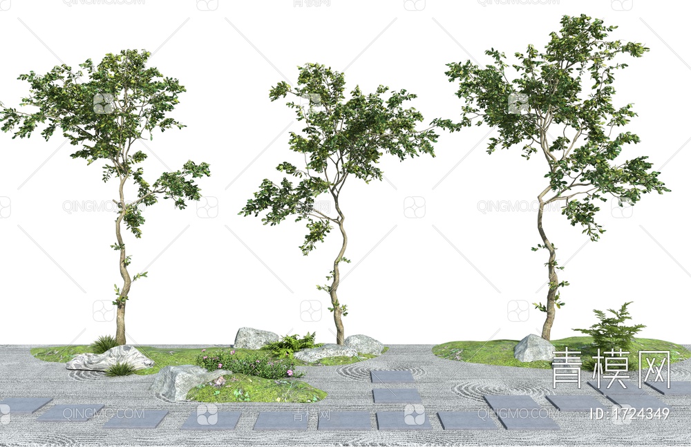 景观树3D模型下载【ID:1724349】