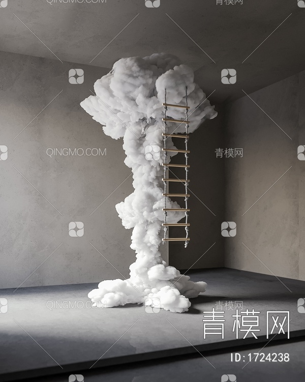 蘑菇云雕塑3D模型下载【ID:1724238】