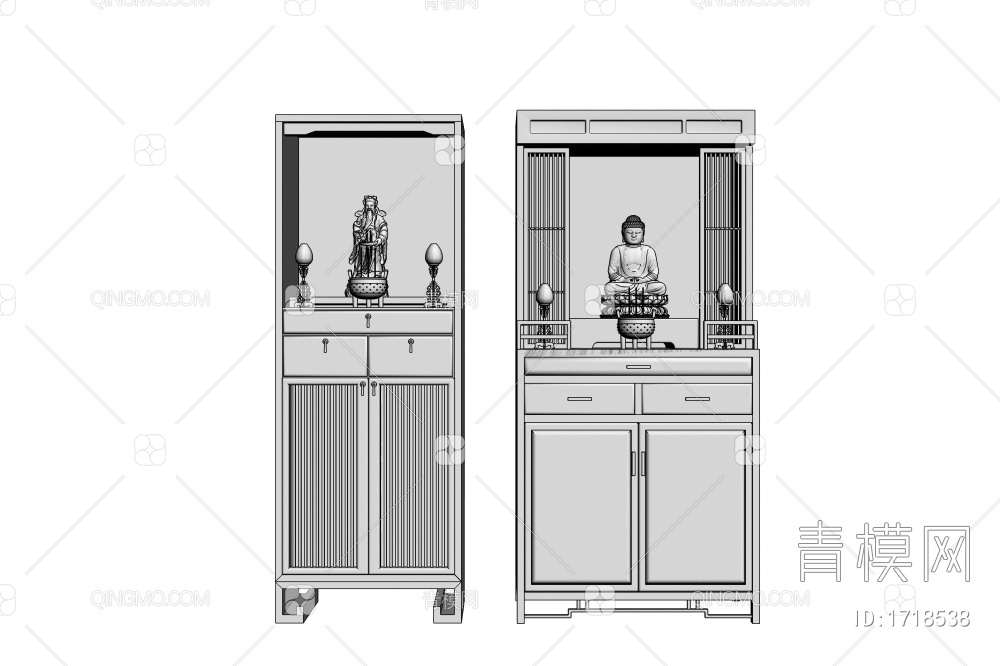 佛龛3D模型下载【ID:1718538】