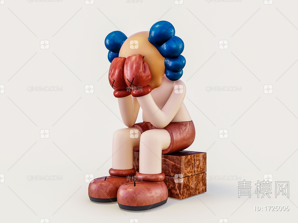 卡通玩偶摆件3D模型下载【ID:1725006】