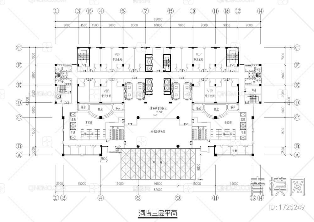 高层酒店建筑图【ID:1725249】