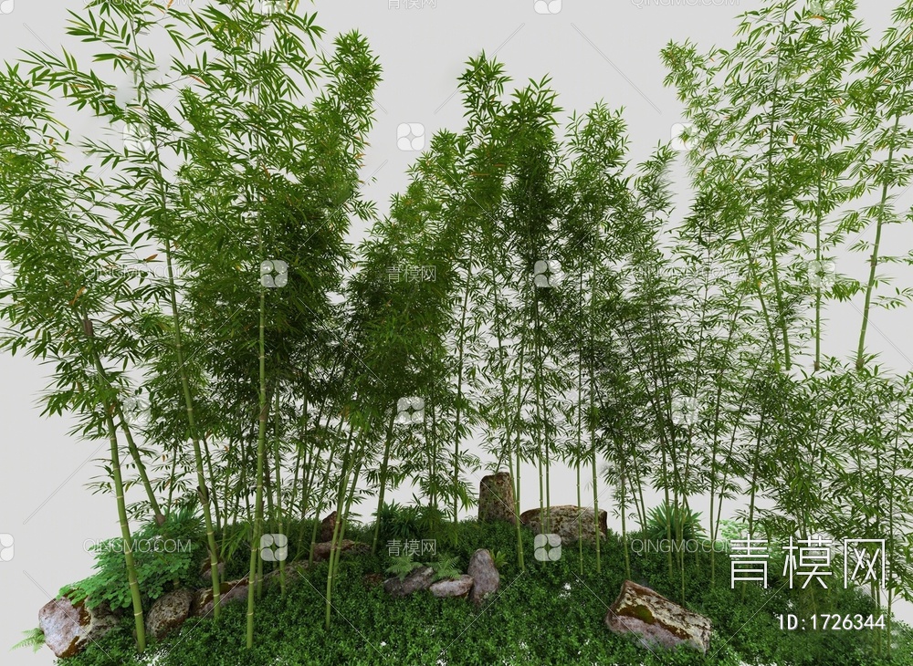 竹子景观造景3D模型下载【ID:1726344】