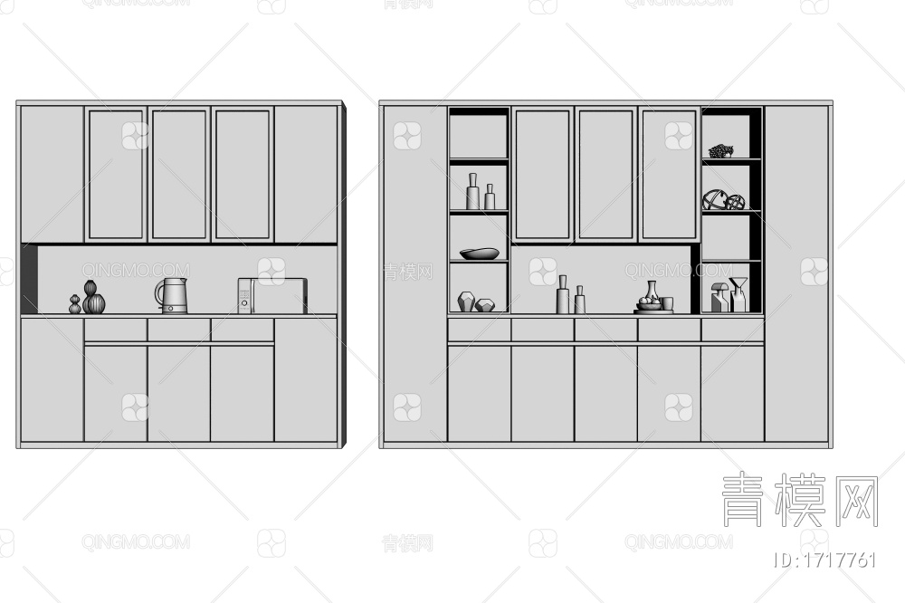 酒柜3D模型下载【ID:1717761】