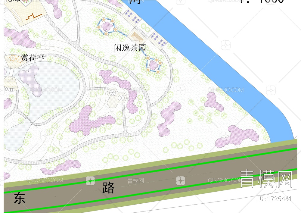 公园绿地总体规划图【ID:1725441】
