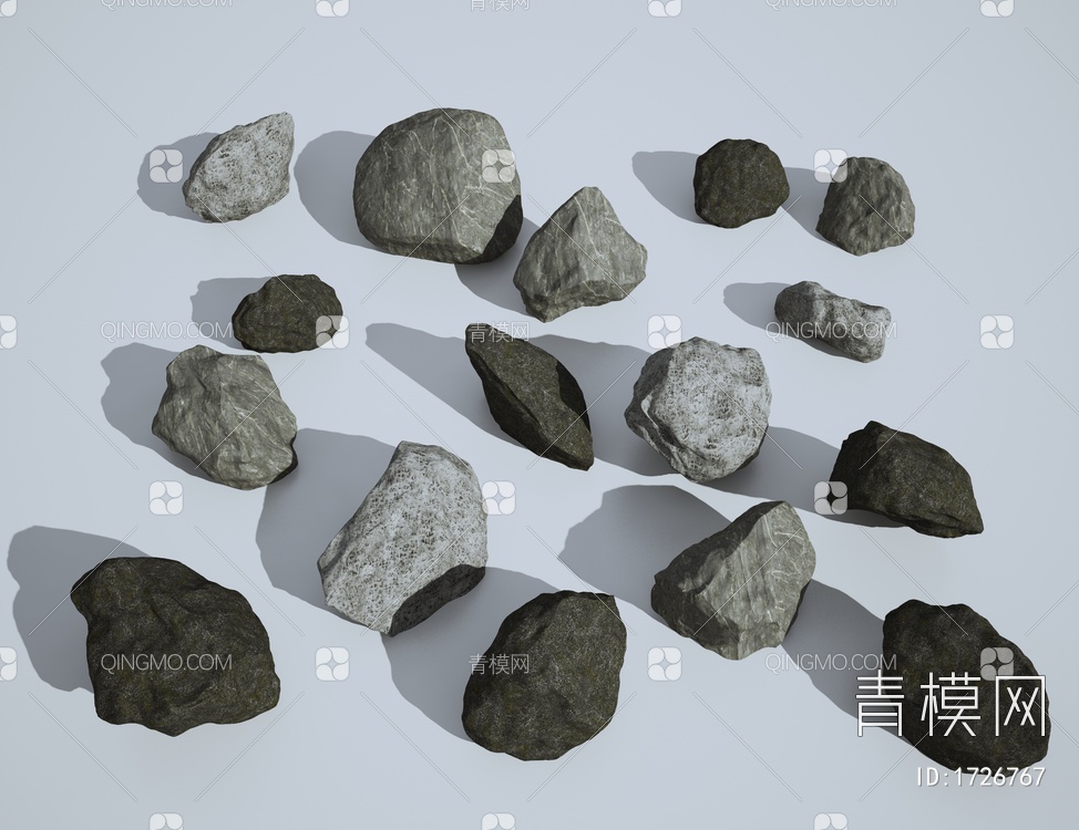 石头3D模型下载【ID:1726767】