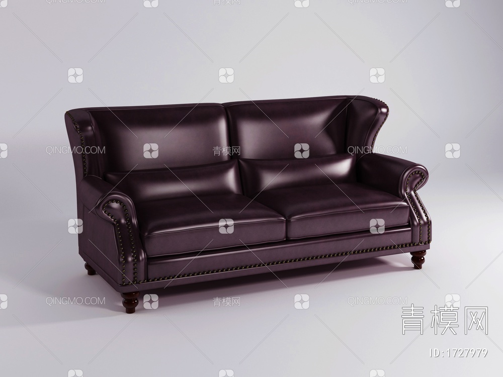双人沙发3D模型下载【ID:1727979】