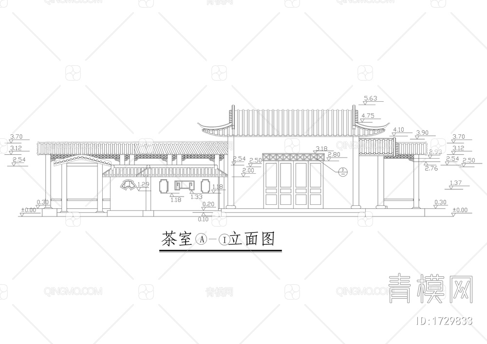 公园茶室建筑结构施工详图【ID:1729833】