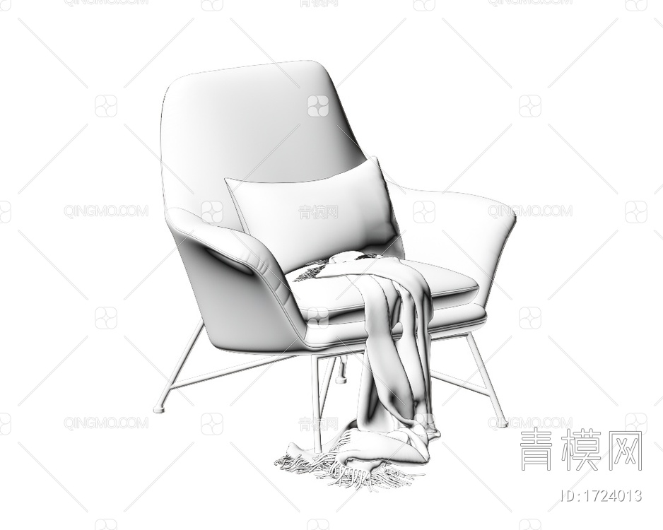 单椅3D模型下载【ID:1724013】
