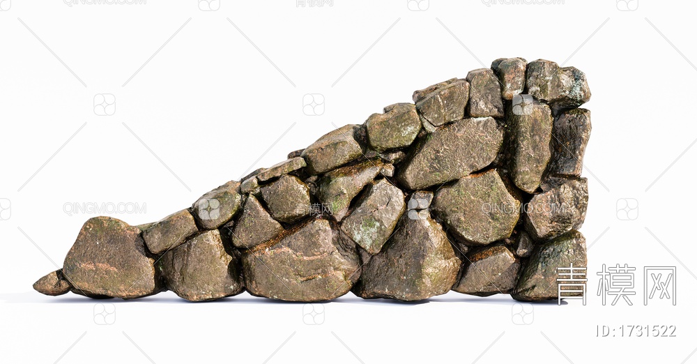 石头 石墙SU模型下载【ID:1731522】