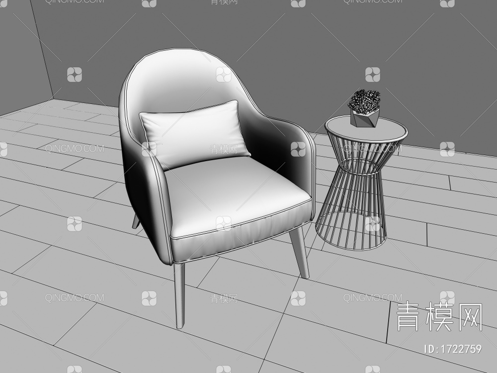 休闲椅3D模型下载【ID:1722759】