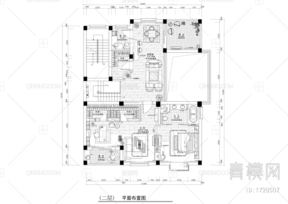 四百平别墅全套装修图【ID:1728507】