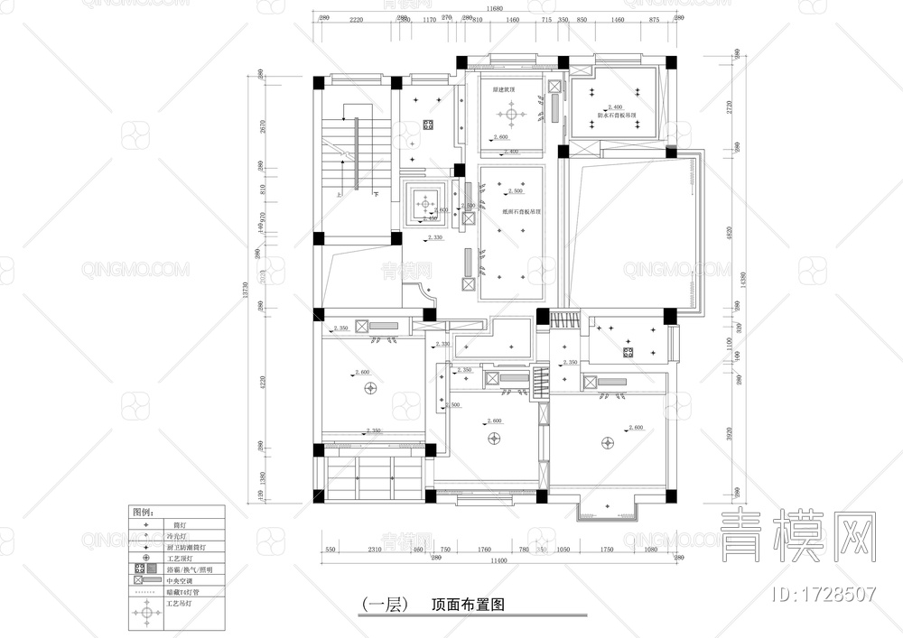 四百平别墅全套装修图【ID:1728507】