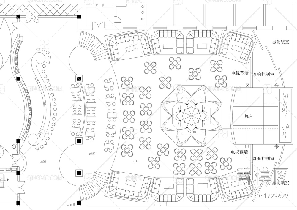 流行元素演唱会馆室内装修图【ID:1729629】