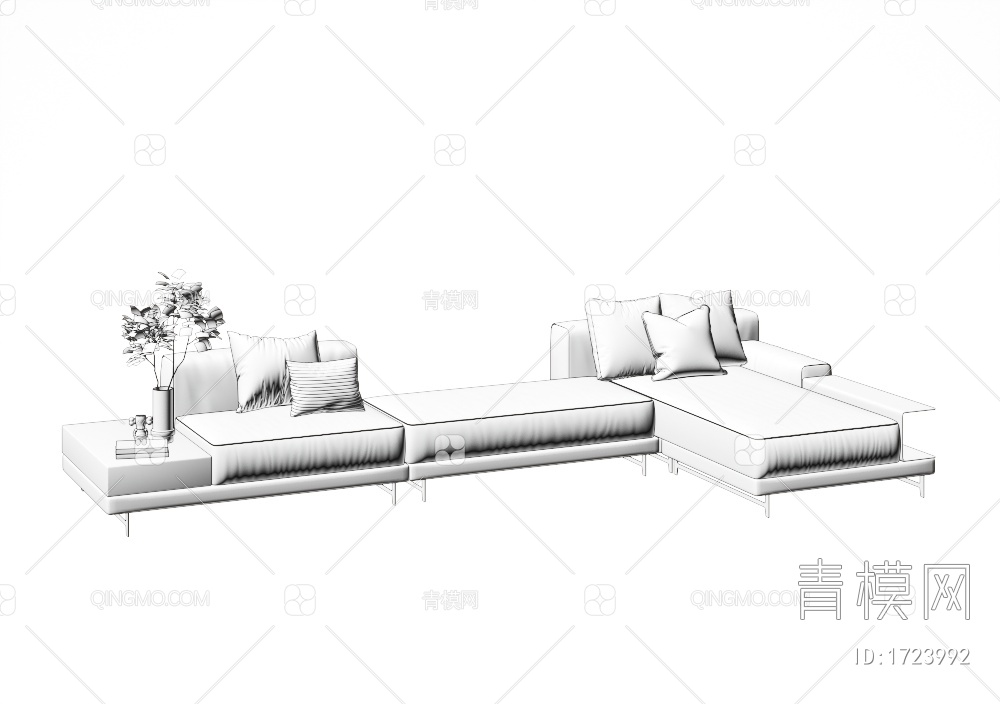 多人沙发3D模型下载【ID:1723992】
