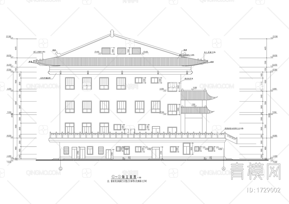 静音寺古建筑施工图【ID:1729002】