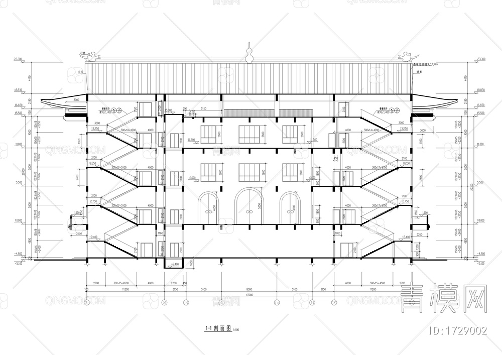 静音寺古建筑施工图【ID:1729002】