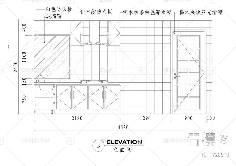 家装类CAD图块【ID:1728513】