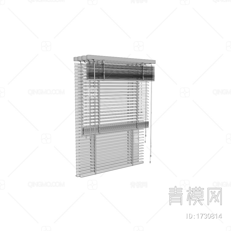 【木制百叶窗3D模型】-现代CR无灯光有贴图MAX2016木制百叶窗3d模型下载-ID1730814-免费3Dmax模型库 - 青模3d模型网