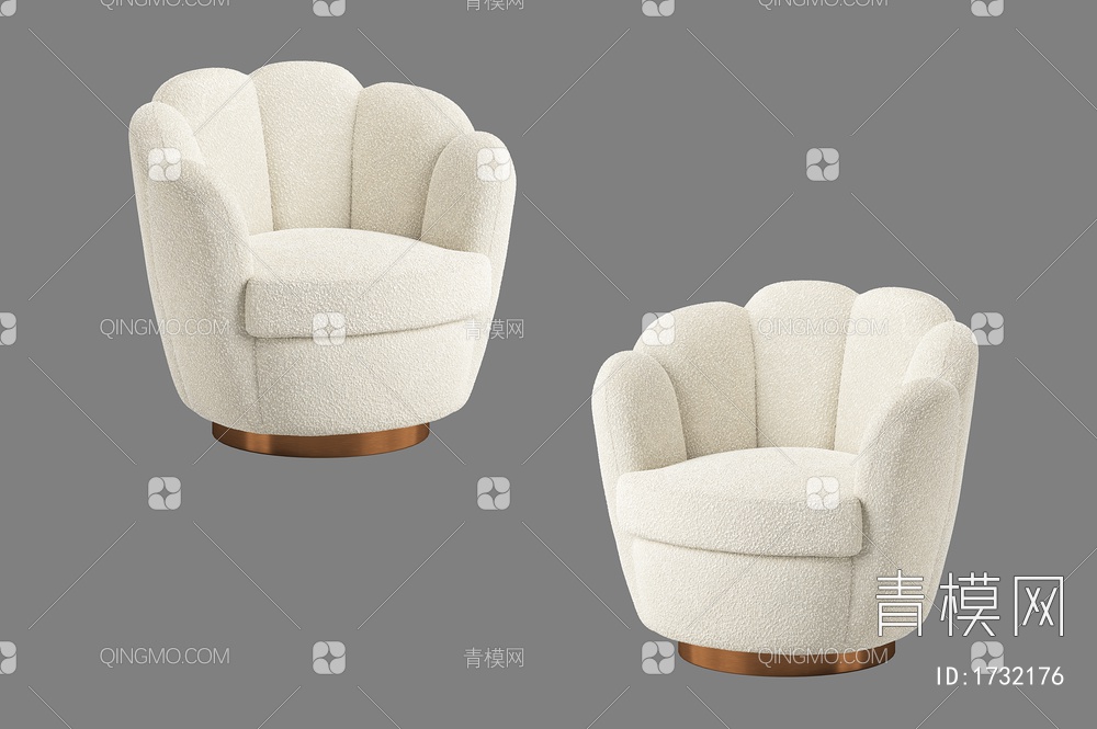 单人休闲沙发3D模型下载【ID:1732176】