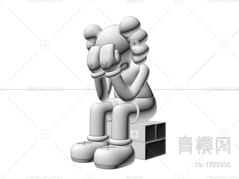 卡通玩偶摆件3D模型下载【ID:1725006】